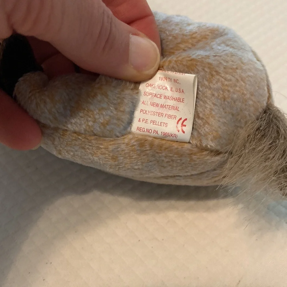 Ty Beanie Baby Brown Tan Goatee Goat Stuffed Animal Collectible Toy with Tag